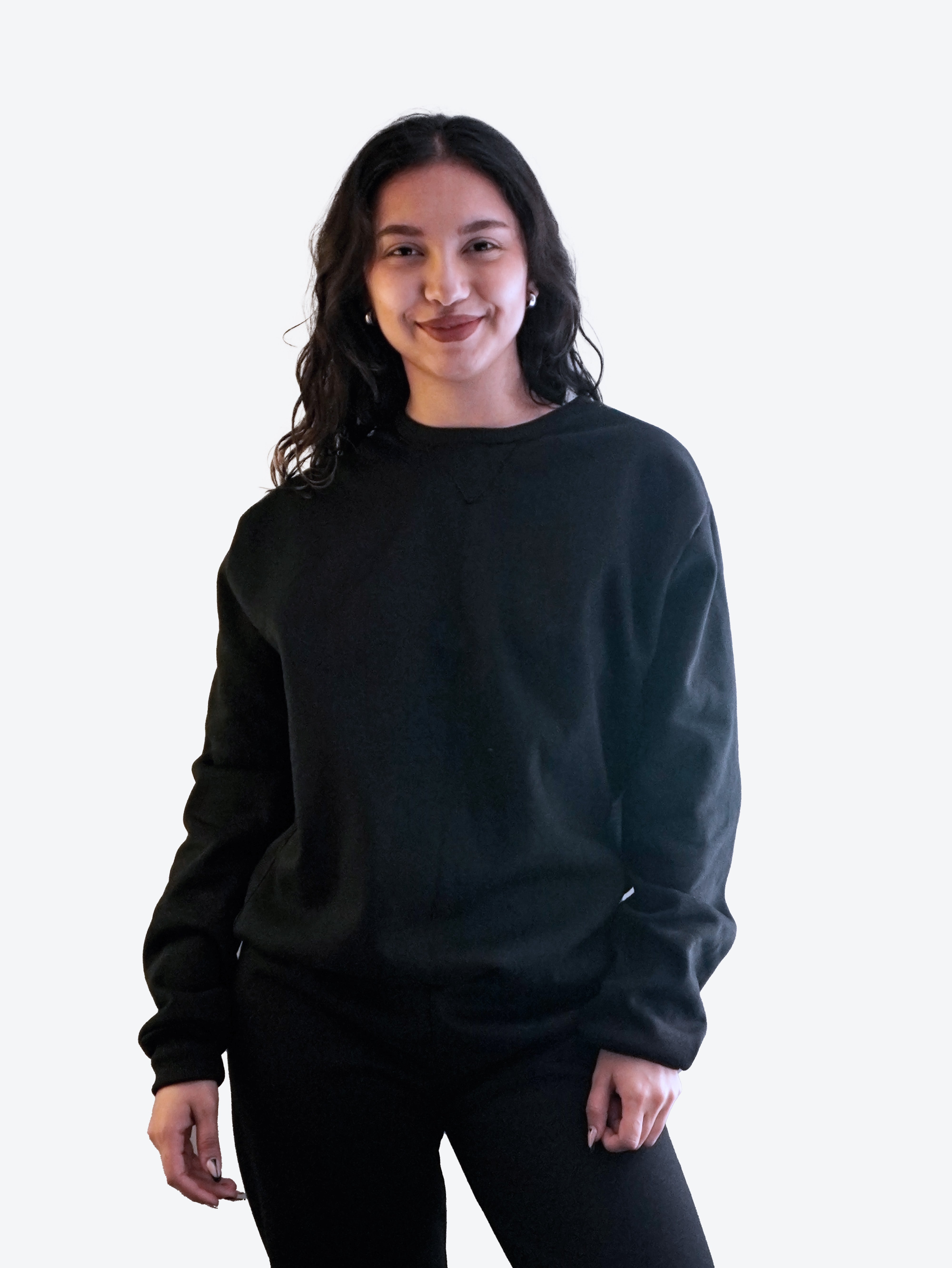 Women's Soft & Durable Handmade Crew Neck Sweatshirt | 50/50 Cotton Poly Blend | Artisan Crafted in Bogota